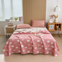 HKM-233619 Cotton Three-Layer Quilt and Blanket in Multiple Sizes for Modern Homes