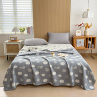HKM-233619 Cotton Three-Layer Quilt and Blanket in Multiple Sizes for Modern Homes