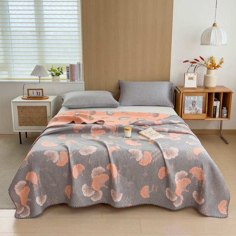 HKM-233619 Cotton Three-Layer Quilt and Blanket in Multiple Sizes for Modern Homes