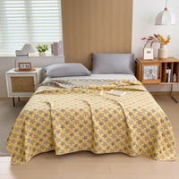 HKM-233619 Cotton Three-Layer Quilt and Blanket in Multiple Sizes for Modern Homes