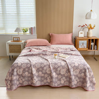 HKM-233619 Cotton Three-Layer Quilt and Blanket in Multiple Sizes for Modern Homes