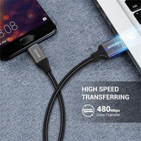 HKM-233683 Fast Charging Data Cable for Android Phones - Gray, Available in 0.5M, 1M, 1.5M Lengths