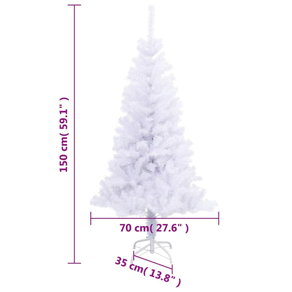 HKM-233747 150 cm Artificial Christmas Tree with Stand, 380 Branch Tips for Indoor Decoration