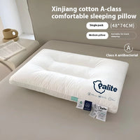 HKM-233747 Rectangular Cotton Fiber Pillow for Neck Protection, 8-12cm Height