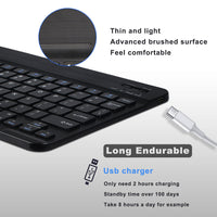 HKM-233875 Bluetooth Keyboard Holster for Apple 2018 iPad Pro 12.9 with Multimedia Function and PU Leather Design