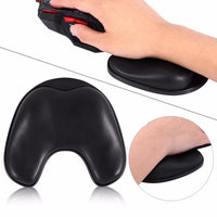 HKM-234131 360-Degree Rotating Memory Cotton Mouse Pad - Compact Black Design (12 x 11cm)