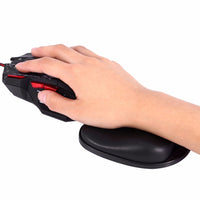 HKM-234131 360-Degree Rotating Memory Cotton Mouse Pad - Compact Black Design (12 x 11cm)