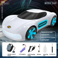 HKM-234195 2.4GHz Gesture Sensing Remote Control Electric Spray Stunt Car with Flashing Lights - Indoor/Outdoor RC Drift Vehicle