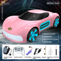 HKM-234195 2.4GHz Gesture Sensing Remote Control Electric Spray Stunt Car with Flashing Lights - Indoor/Outdoor RC Drift Vehicle