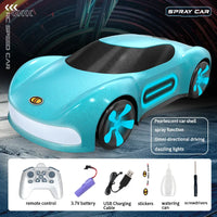 HKM-234195 2.4GHz Gesture Sensing Remote Control Electric Spray Stunt Car with Flashing Lights - Indoor/Outdoor RC Drift Vehicle