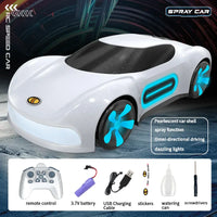 HKM-234195 2.4GHz Gesture Sensing Remote Control Electric Spray Stunt Car with Flashing Lights - Indoor/Outdoor RC Drift Vehicle