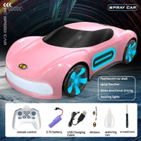 HKM-234195 2.4GHz Gesture Sensing Remote Control Electric Spray Stunt Car with Flashing Lights - Indoor/Outdoor RC Drift Vehicle