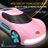 HKM-234195 2.4GHz Gesture Sensing Remote Control Electric Spray Stunt Car with Flashing Lights - Indoor/Outdoor RC Drift Vehicle