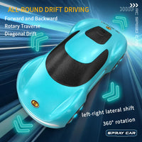 HKM-234195 2.4GHz Gesture Sensing Remote Control Electric Spray Stunt Car with Flashing Lights - Indoor/Outdoor RC Drift Vehicle
