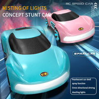 HKM-234195 2.4GHz Gesture Sensing Remote Control Electric Spray Stunt Car with Flashing Lights - Indoor/Outdoor RC Drift Vehicle
