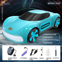 HKM-234195 2.4GHz Gesture Sensing Remote Control Electric Spray Stunt Car with Flashing Lights - Indoor/Outdoor RC Drift Vehicle