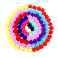 HKM-234387 Cute Pet Mesh Ball Rubber Band Head Flower