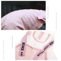 HKM-234387 Splashproof Casual Raincoat with Dog Horn Bib for Pets