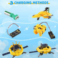 HKM-234451 6-in-1 Educational Solar Robot Toys for STEM Projects - Solar-Powered Space Kits