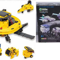 HKM-234451 6-in-1 Educational Solar Robot Toys for STEM Projects - Solar-Powered Space Kits