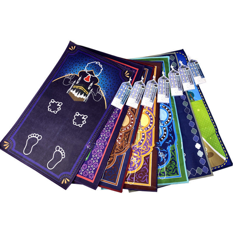 KTX-234451 Smart Prayer Blanket for Children - Cartoon Design, Rectangle Shape, 100% Polyester Non-Woven Fabric