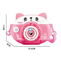 HKM-234579 Happy Fun Bubble Machine Camera for Kids with Light and Music - Perfect Outdoor Party Toy