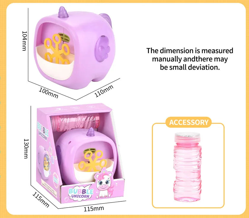 HKM-234579 Happy Fun Bubble Machine Camera for Kids with Light and Music - Perfect Outdoor Party Toy