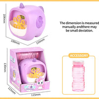 HKM-234579 Happy Fun Bubble Machine Camera for Kids with Light and Music - Perfect Outdoor Party Toy