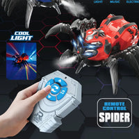 HKM-234771 Remote Control Dancing Honey Bee and Spider Toy with Light and Sound, Mist Spray Function