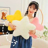 HKM-234899 Cartoon Star Pattern Pillow for Youth - Super Soft Plush, Available in Multiple Colors