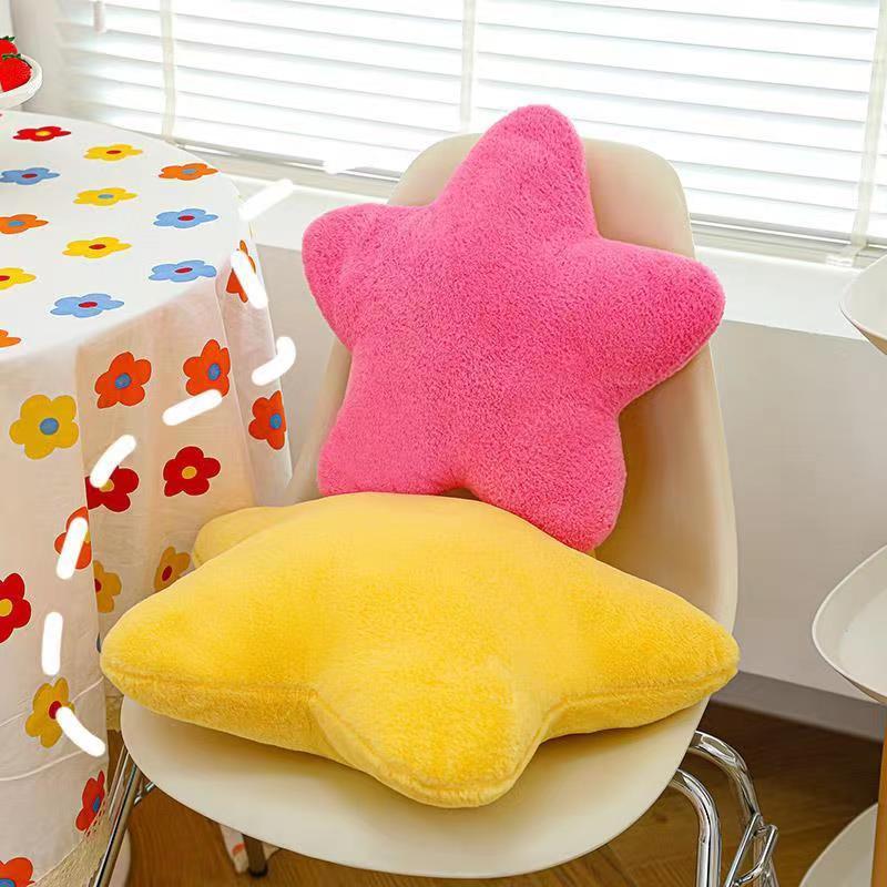 HKM-234899 Cartoon Star Pattern Pillow for Youth - Super Soft Plush, Available in Multiple Colors