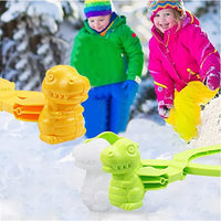 HKM-235027 Outdoor Snowball Maker Toy for Kids - Winter Fun Clip Mold - Age 2 and Up