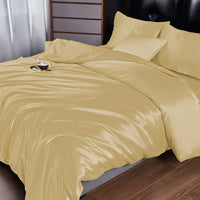HKM-235091 Satin Silk-like Bedding Set, Four Pieces, 2.0m, Available in Multiple Colors