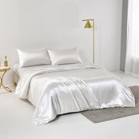 HKM-235091 Satin Silk-like Bedding Set, Four Pieces, 2.0m, Available in Multiple Colors