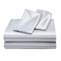 HKM-235091 Satin Silk-like Bedding Set, Four Pieces, 2.0m, Available in Multiple Colors