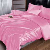 HKM-235091 Satin Silk-like Bedding Set, Four Pieces, 2.0m, Available in Multiple Colors