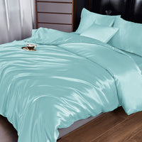 HKM-235091 Satin Silk-like Bedding Set, Four Pieces, 2.0m, Available in Multiple Colors