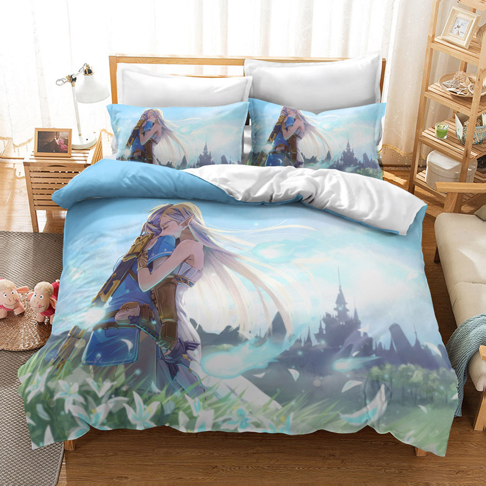 HKM-235091 Zelda Themed Bedding Set in 2 or 3 Piece Options, Multiple Sizes Available