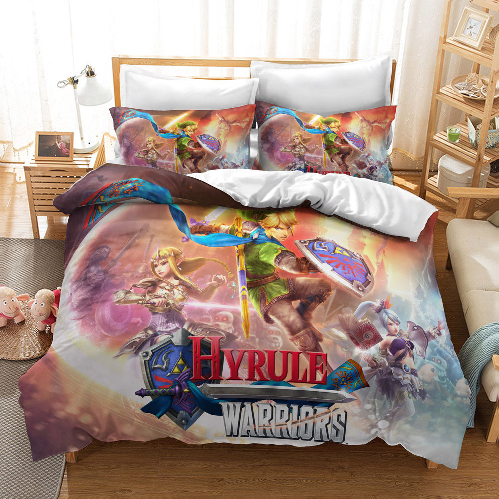HKM-235091 Zelda Themed Bedding Set in 2 or 3 Piece Options, Multiple Sizes Available
