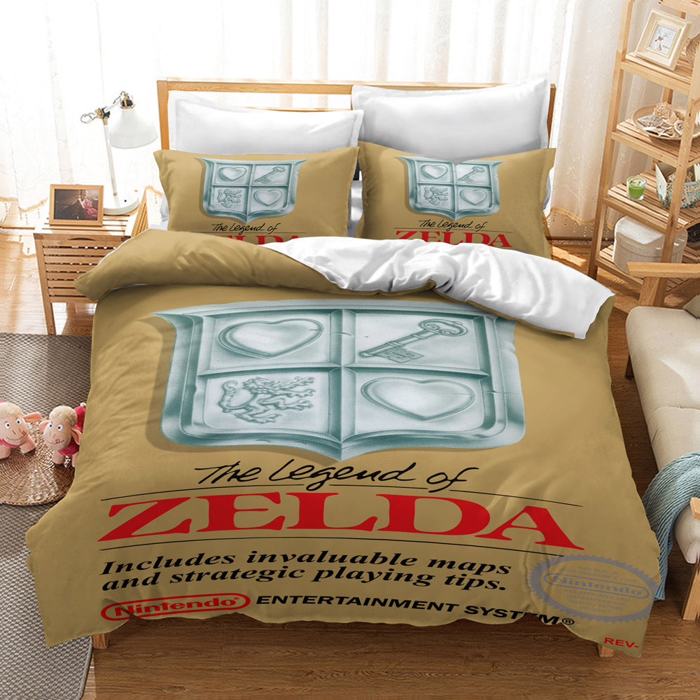 HKM-235091 Zelda Themed Bedding Set in 2 or 3 Piece Options, Multiple Sizes Available