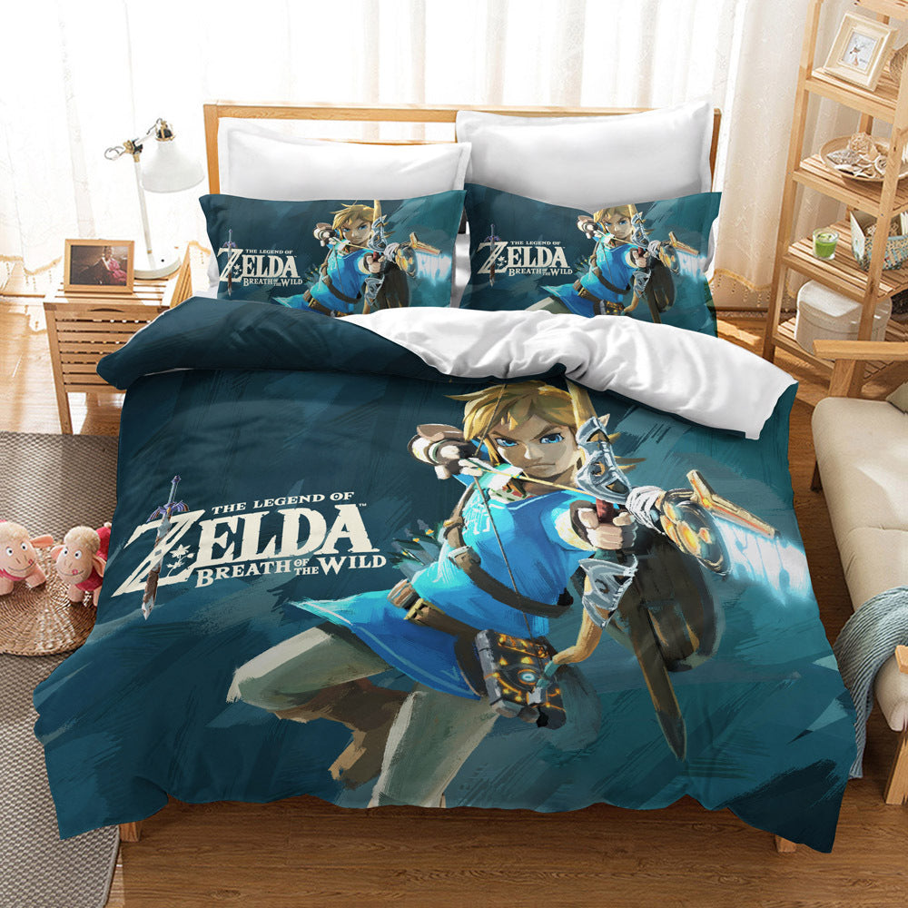 HKM-235091 Zelda Themed Bedding Set in 2 or 3 Piece Options, Multiple Sizes Available