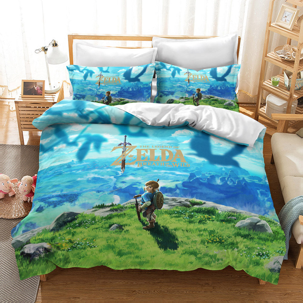 HKM-235091 Zelda Themed Bedding Set in 2 or 3 Piece Options, Multiple Sizes Available