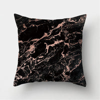 HKM-235155 Peach Skin Geometric Velvet Pillowcase Cushion Cover - Modern 45x45cm Design
