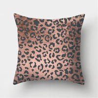 HKM-235155 Peach Skin Geometric Velvet Pillowcase Cushion Cover - Modern 45x45cm Design