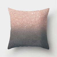 HKM-235155 Peach Skin Geometric Velvet Pillowcase Cushion Cover - Modern 45x45cm Design