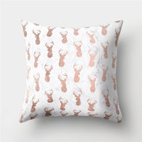 HKM-235155 Peach Skin Geometric Velvet Pillowcase Cushion Cover - Modern 45x45cm Design
