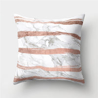 HKM-235155 Peach Skin Geometric Velvet Pillowcase Cushion Cover - Modern 45x45cm Design
