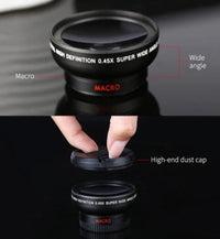 HKM-235155 Wide-Angle Macro Lens for Mobile Phones - 10x Magnification with Aluminum Alloy Construction