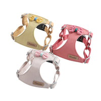HKM-235283 Small Dog Hand-Holding Rope Vest with Chest Harness and Leash