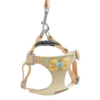 HKM-235283 Small Dog Hand-Holding Rope Vest with Chest Harness and Leash